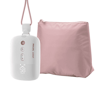 De borstkolf met roze reisetui